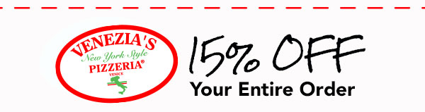 15% OFF Entire Order