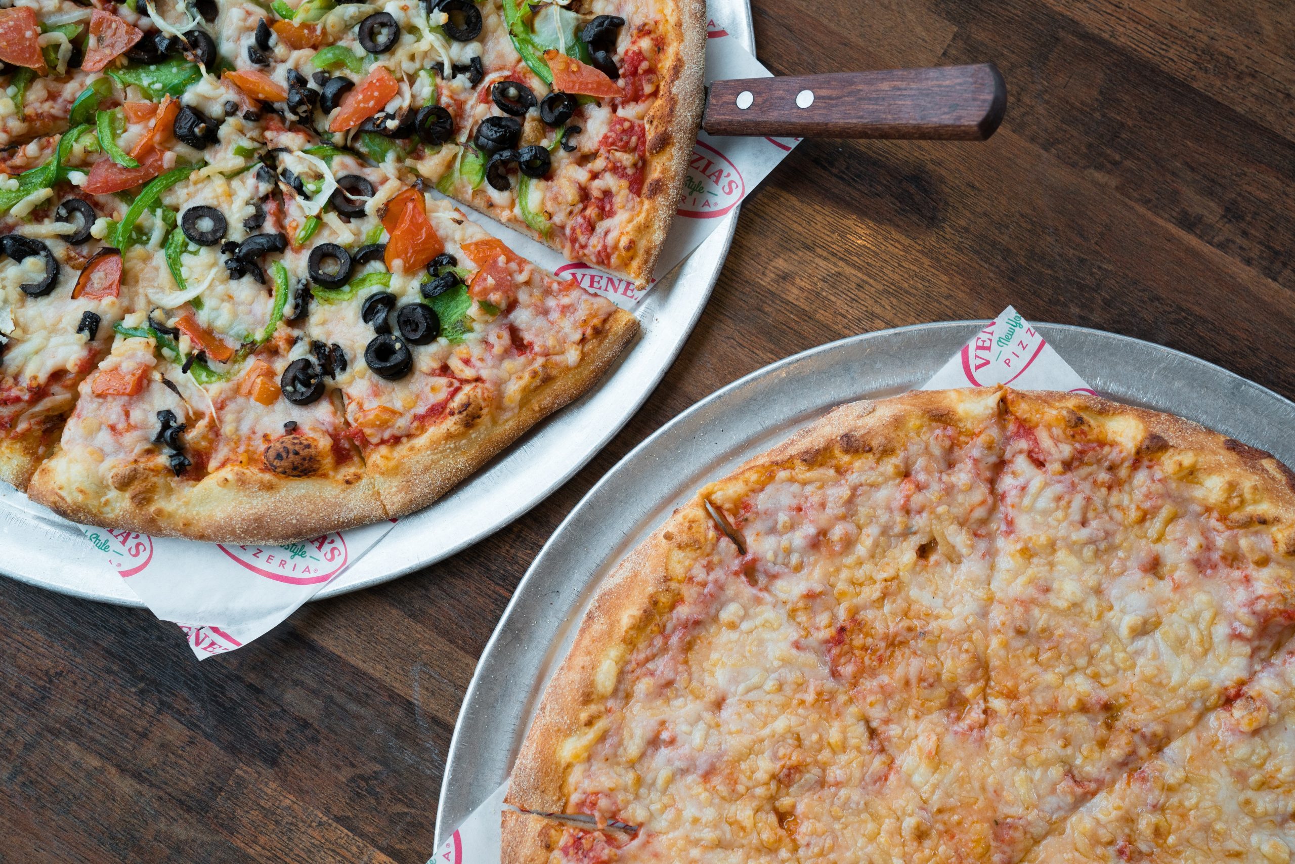 Vegan Pizza, Venezia's offers a dairyfree version of their famous NY